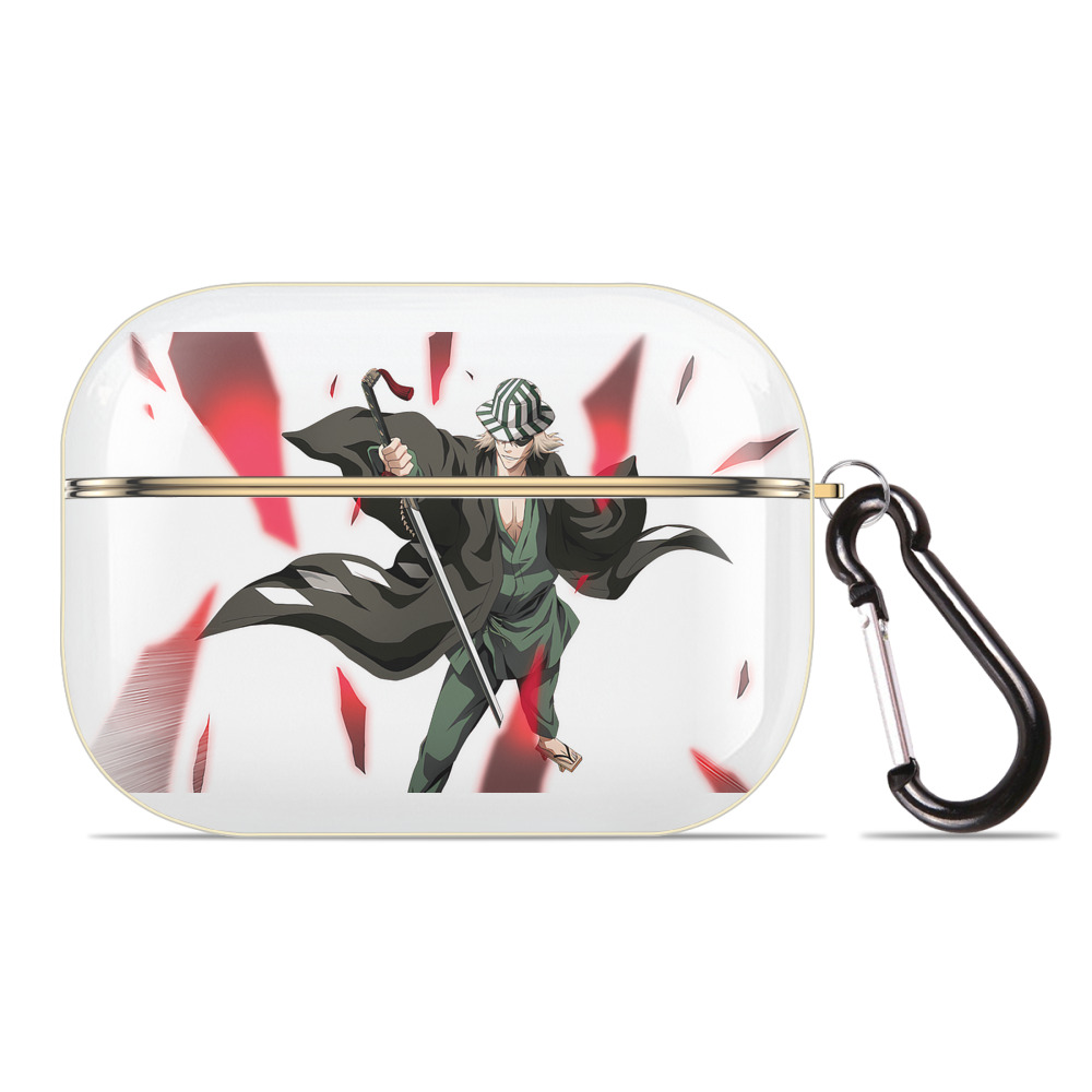 （画像用） "ブリーチ 浦原 喜助（うらはら きすけ） BLEACH Urahara Kisuke " 【AirPods Pro用】ハードシェル保護ケース｜耐衝撃・防指紋・カラビナ付き商品仕様