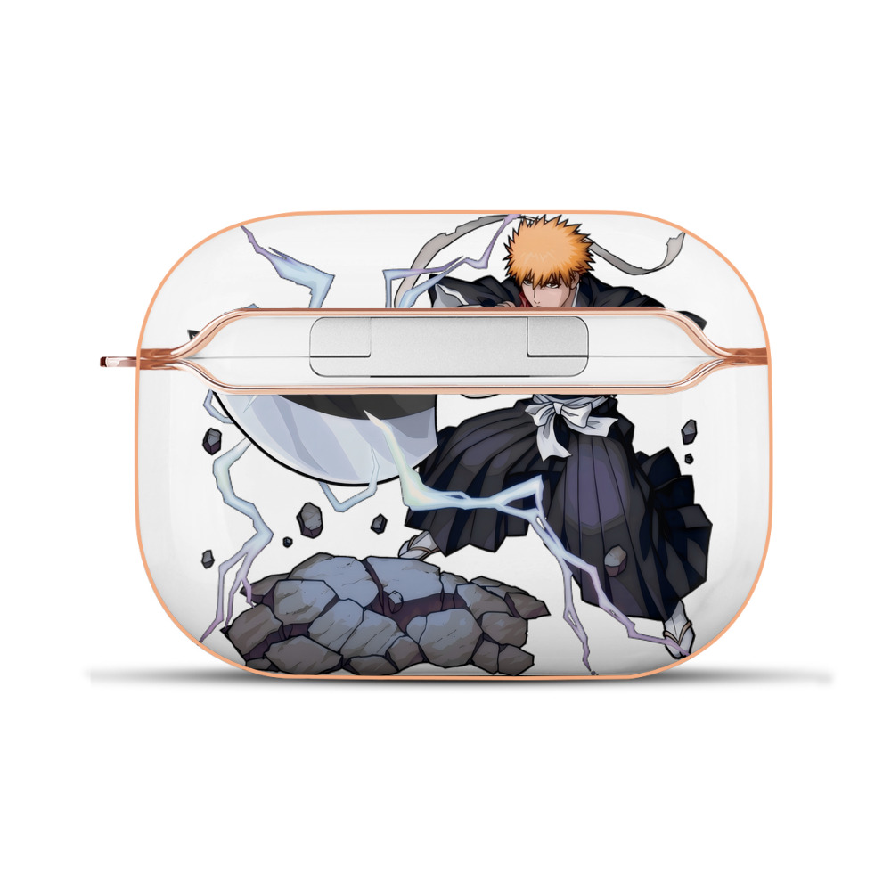 ブリーチ 黒崎一護（くろさき いちご）BLEACH Kurosaki Ichigo 【AirPods Pro用】ハードシェル保護ケース｜耐衝撃・防指紋・カラビナ付き商品仕様