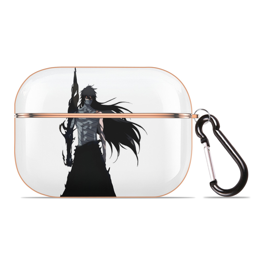 ブリーチ 黒崎一護（くろさき いちご）BLEACH Kurosaki Ichigo 【AirPods Pro用】ハードシェル保護ケース｜耐衝撃・防指紋・カラビナ付き商品仕様