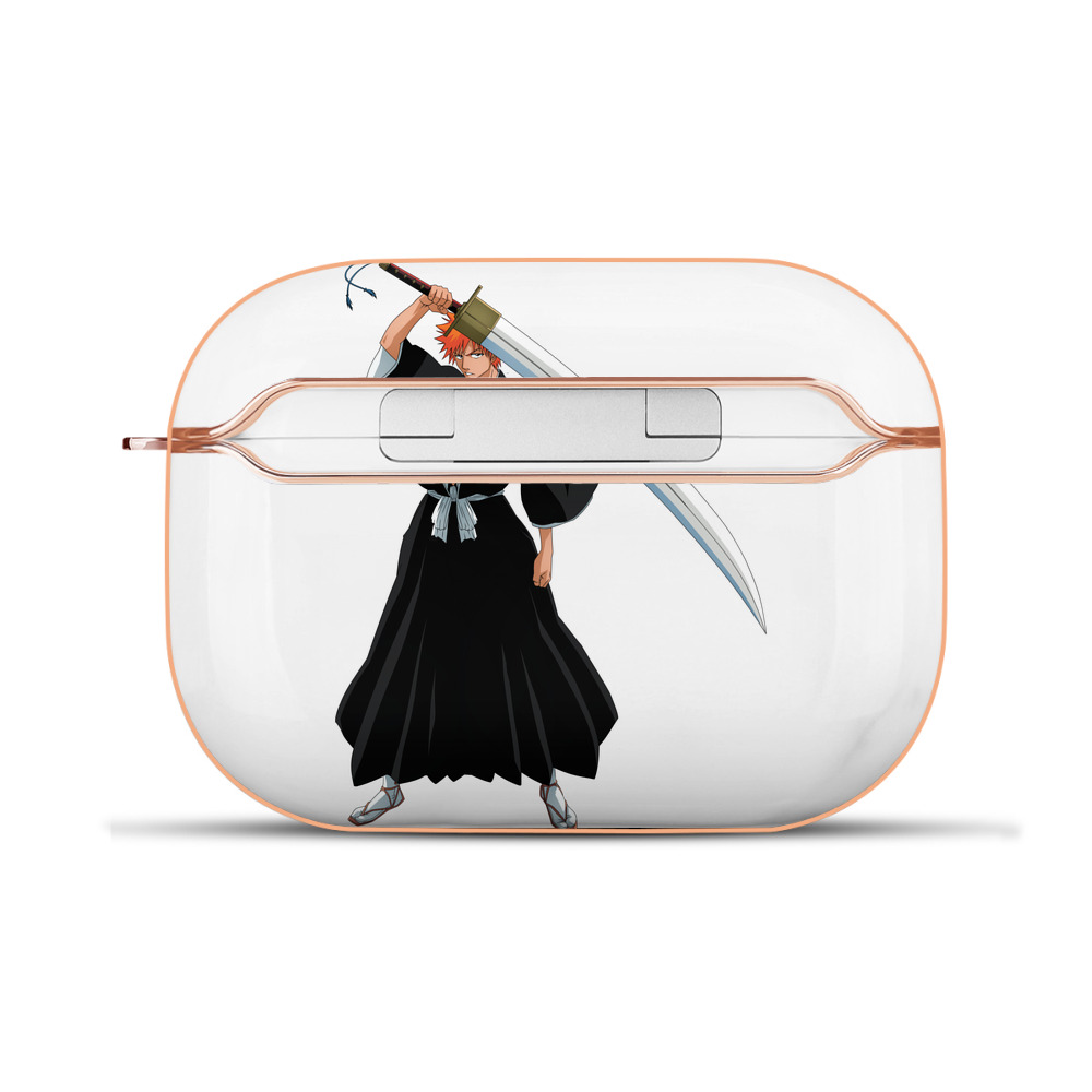 ブリーチ 黒崎一護（くろさき いちご）BLEACH Kurosaki Ichigo 【AirPods Pro用】ハードシェル保護ケース｜耐衝撃・防指紋・カラビナ付き商品仕様