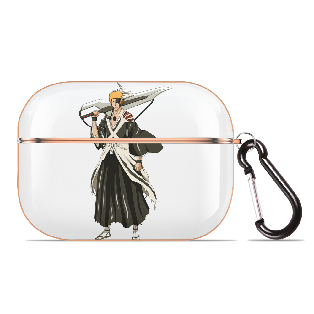 ブリーチ 黒崎一護（くろさき いちご）BLEACH Kurosaki Ichigo 【AirPods Pro用】ハードシェル保護ケース｜耐衝撃・防指紋・カラビナ付き商品仕様