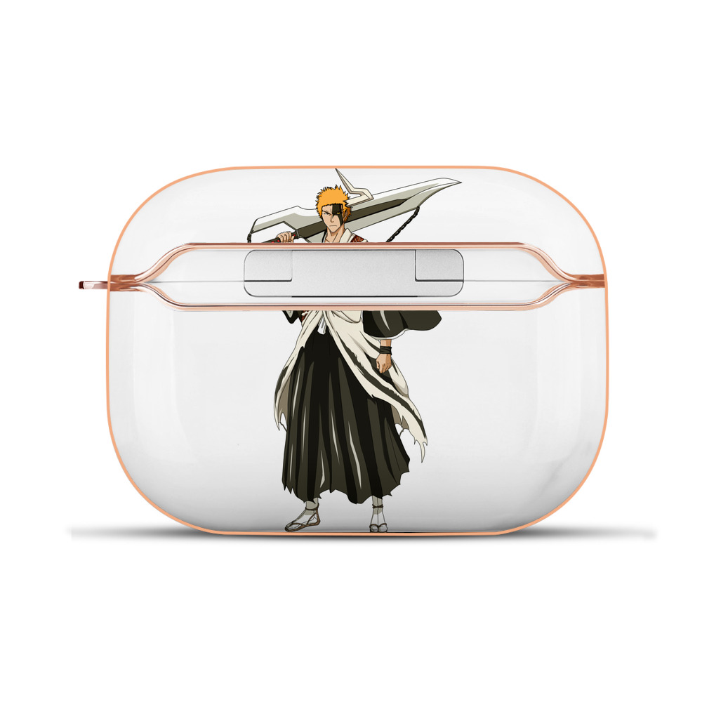 ブリーチ 黒崎一護（くろさき いちご）BLEACH Kurosaki Ichigo 【AirPods Pro用】ハードシェル保護ケース｜耐衝撃・防指紋・カラビナ付き商品仕様
