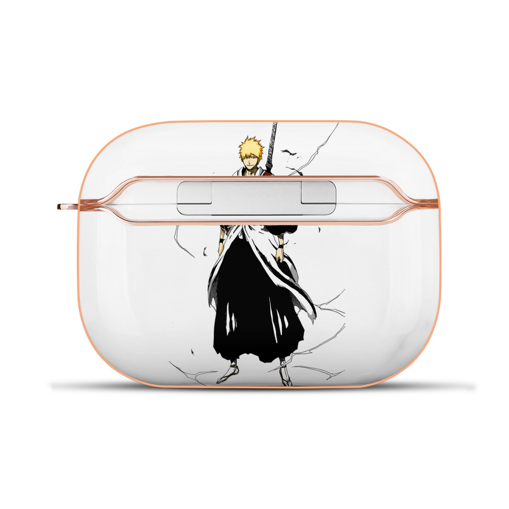 ブリーチ 黒崎一護（くろさき いちご）BLEACH Kurosaki Ichigo 【AirPods Pro用】ハードシェル保護ケース｜耐衝撃・防指紋・カラビナ付き商品仕様