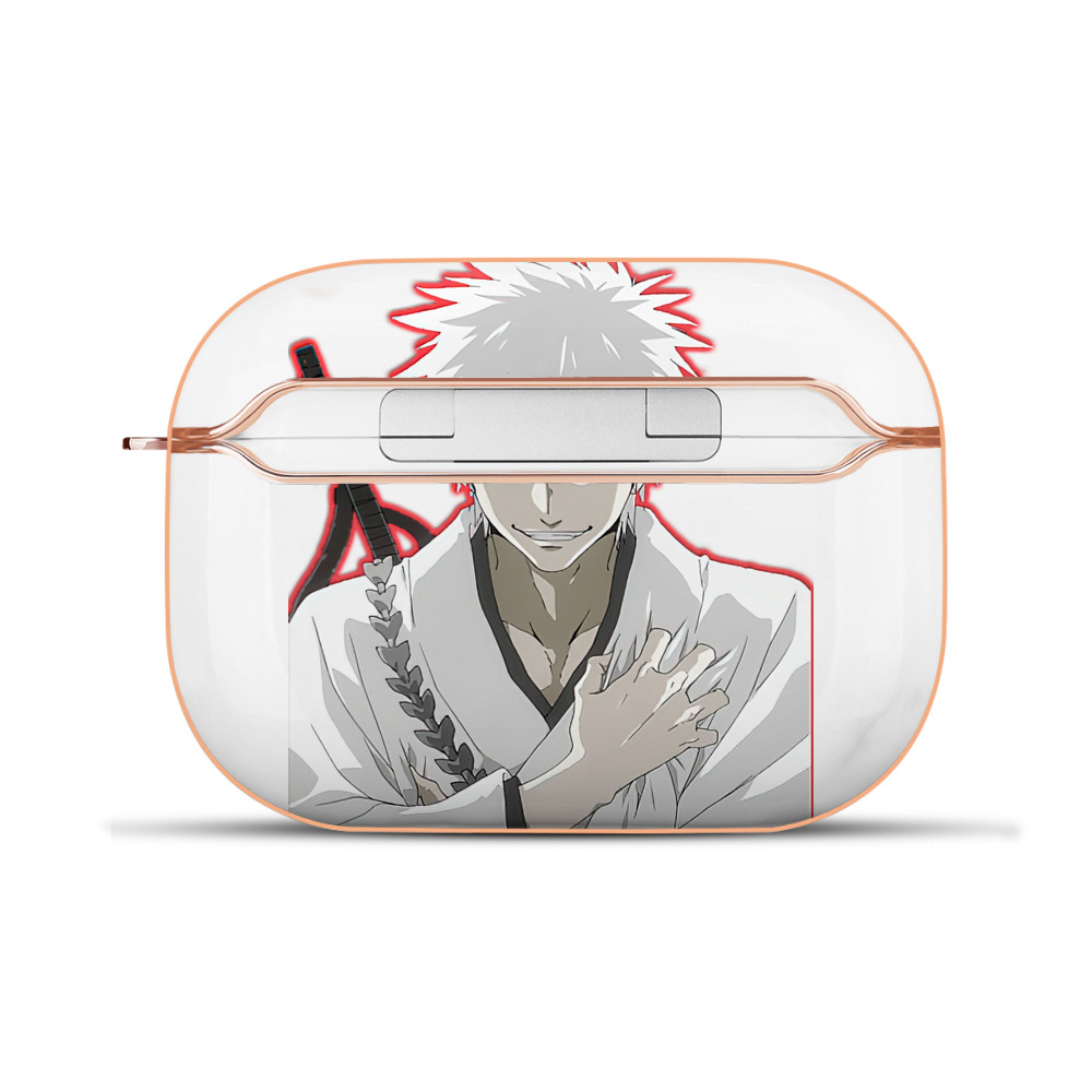 （画像用） ブリーチ 黒崎一護（くろさき いちご）BLEACH Kurosaki Ichigo 【AirPods Pro用】ハードシェル保護ケース｜耐衝撃・防指紋・カラビナ付き商品仕様