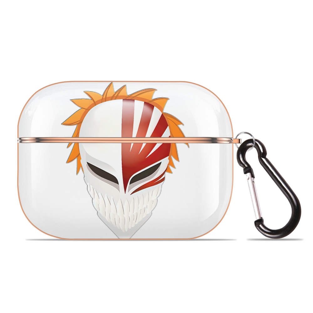 （画像用） ブリーチ 黒崎一護（くろさき いちご）BLEACH Kurosaki Ichigo 【AirPods Pro用】ハードシェル保護ケース｜耐衝撃・防指紋・カラビナ付き商品仕様