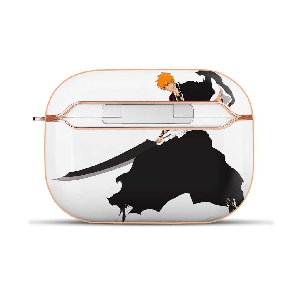 （画像用） ブリーチ 黒崎一護（くろさき いちご）BLEACH Kurosaki Ichigo 【AirPods Pro用】ハードシェル保護ケース｜耐衝撃・防指紋・カラビナ付き商品仕様