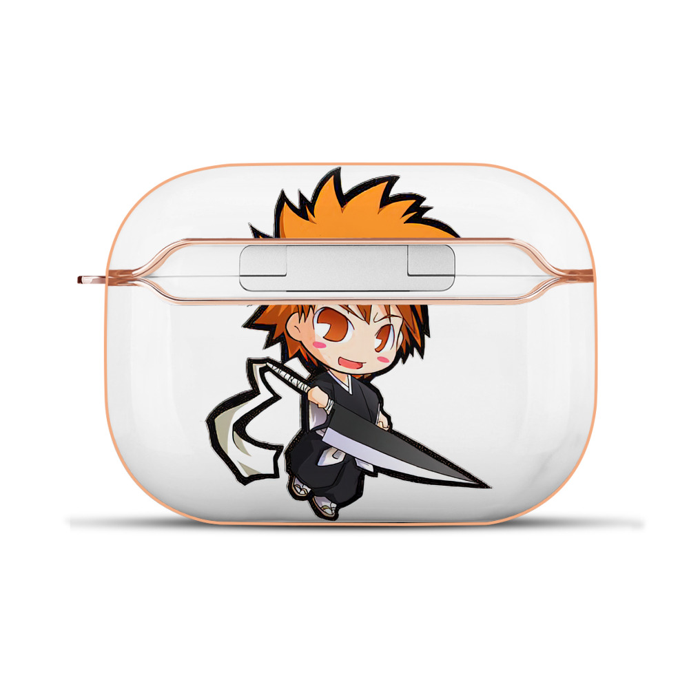 ブリーチ 黒崎一護（くろさき いちご）BLEACH Kurosaki Ichigo 【AirPods Pro用】ハードシェル保護ケース｜耐衝撃・防指紋・カラビナ付き商品仕様