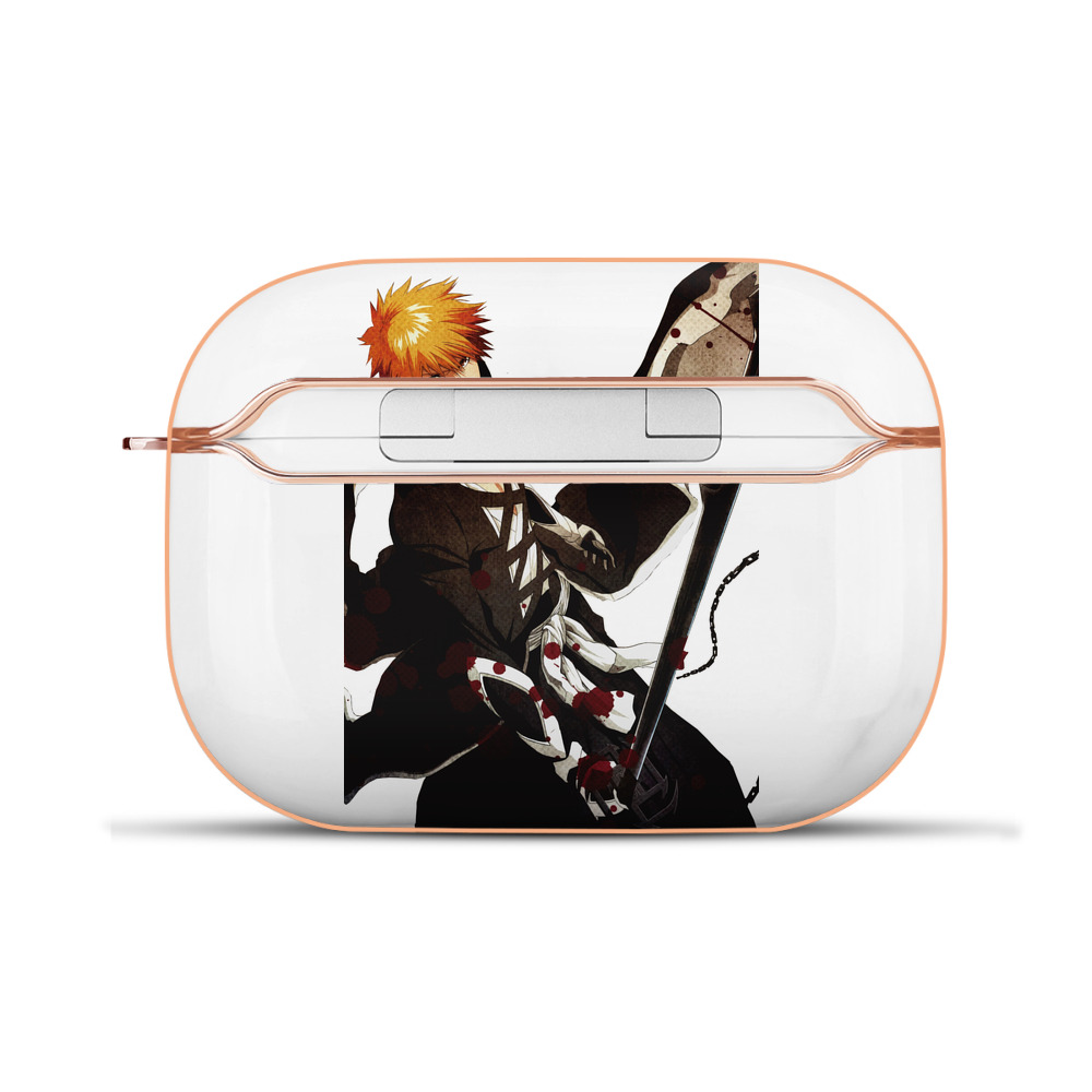 ブリーチ 黒崎一護（くろさき いちご）BLEACH Kurosaki Ichigo 【AirPods Pro用】ハードシェル保護ケース｜耐衝撃・防指紋・カラビナ付き商品仕様