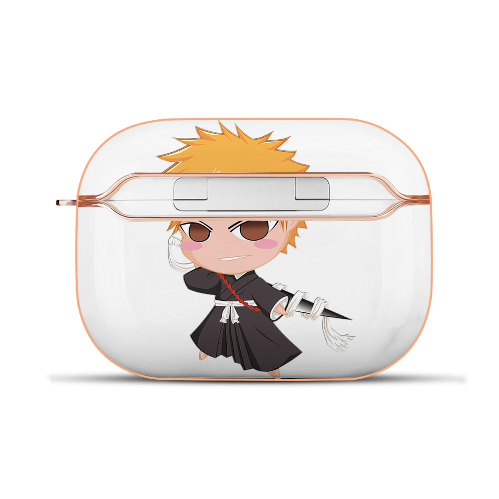 ブリーチ 黒崎一護（くろさき いちご）BLEACH Kurosaki Ichigo 【AirPods Pro用】ハードシェル保護ケース｜耐衝撃・防指紋・カラビナ付き商品仕様