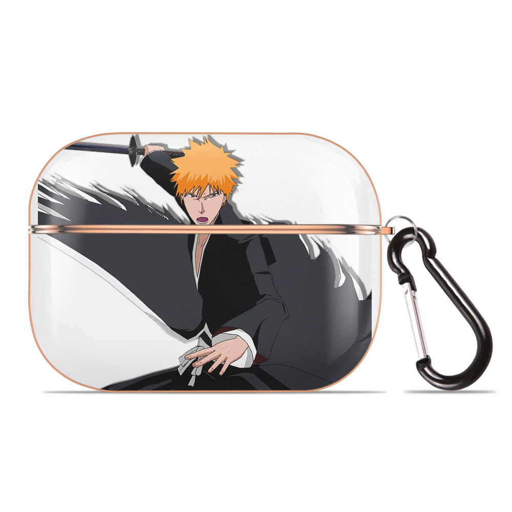 ブリーチ 黒崎一護（くろさき いちご）BLEACH Kurosaki Ichigo 【AirPods Pro用】ハードシェル保護ケース｜耐衝撃・防指紋・カラビナ付き商品仕様