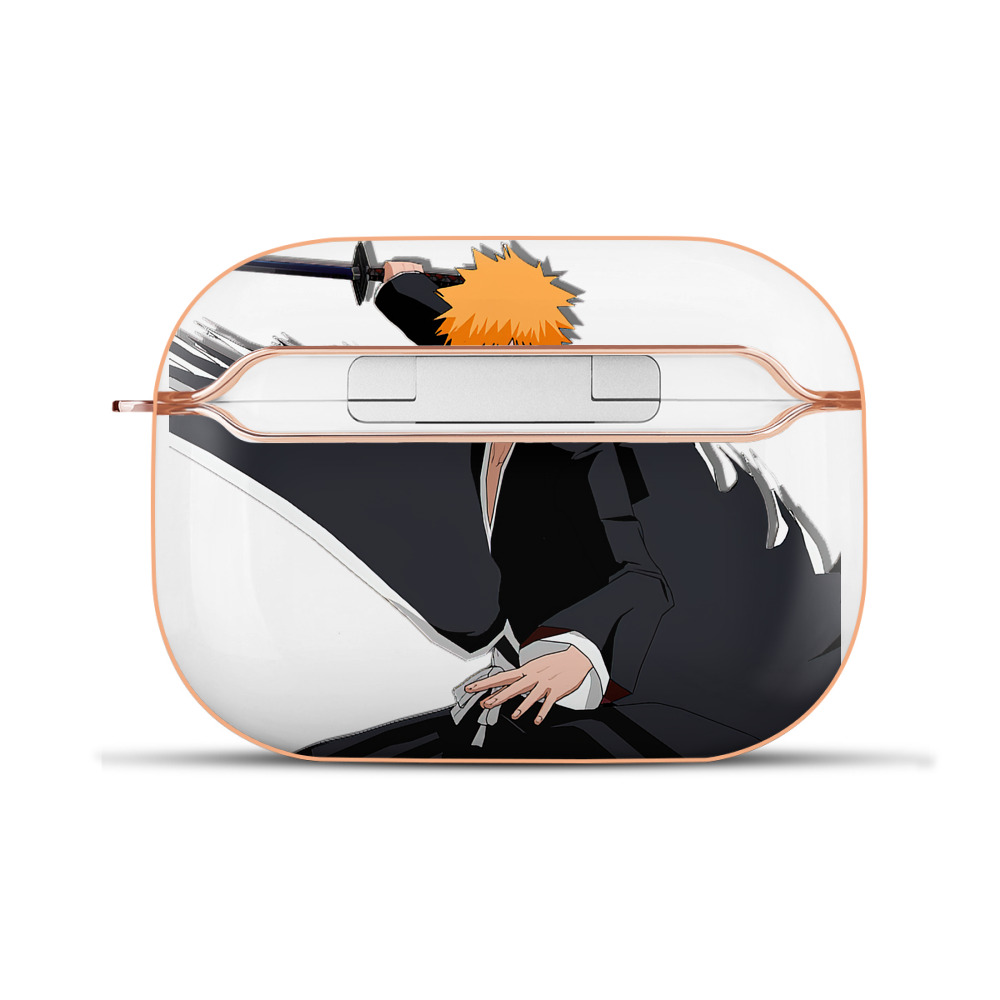 ブリーチ 黒崎一護（くろさき いちご）BLEACH Kurosaki Ichigo 【AirPods Pro用】ハードシェル保護ケース｜耐衝撃・防指紋・カラビナ付き商品仕様