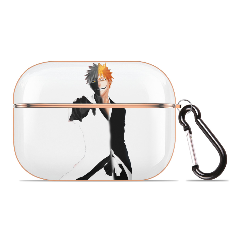 ブリーチ 黒崎一護（くろさき いちご）BLEACH Kurosaki Ichigo 【AirPods Pro用】ハードシェル保護ケース｜耐衝撃・防指紋・カラビナ付き商品仕様