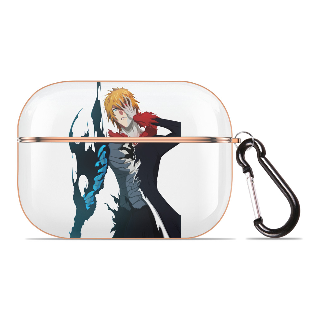 ブリーチ 黒崎一護（くろさき いちご）BLEACH Kurosaki Ichigo 【AirPods Pro用】ハードシェル保護ケース｜耐衝撃・防指紋・カラビナ付き商品仕様