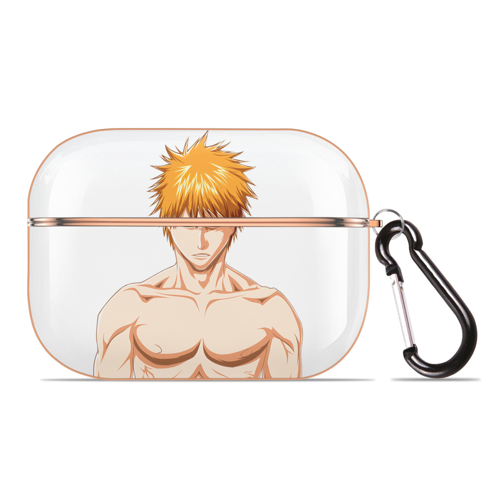 ブリーチ 黒崎一護（くろさき いちご）BLEACH Kurosaki Ichigo 【AirPods Pro用】ハードシェル保護ケース｜耐衝撃・防指紋・カラビナ付き商品仕様