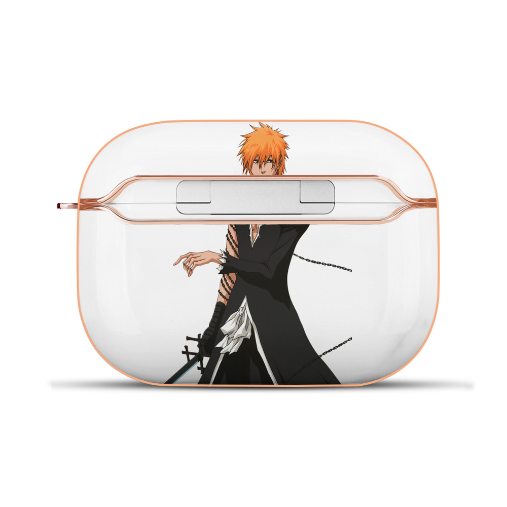 ブリーチ 黒崎一護（くろさき いちご）BLEACH Kurosaki Ichigo 【AirPods Pro用】ハードシェル保護ケース｜耐衝撃・防指紋・カラビナ付き商品仕様