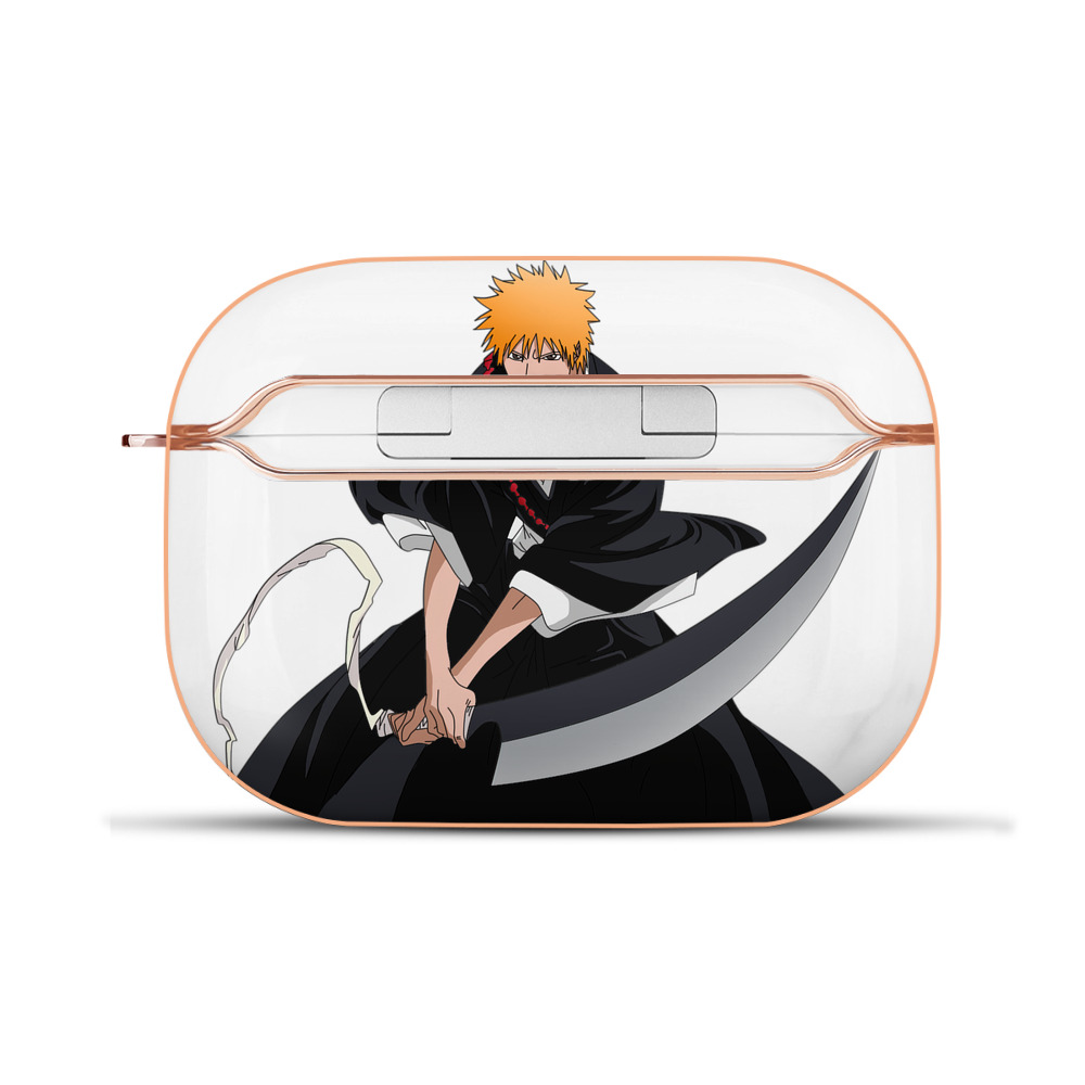 ブリーチ 黒崎一護（くろさき いちご）BLEACH Kurosaki Ichigo 【AirPods Pro用】ハードシェル保護ケース｜耐衝撃・防指紋・カラビナ付き商品仕様