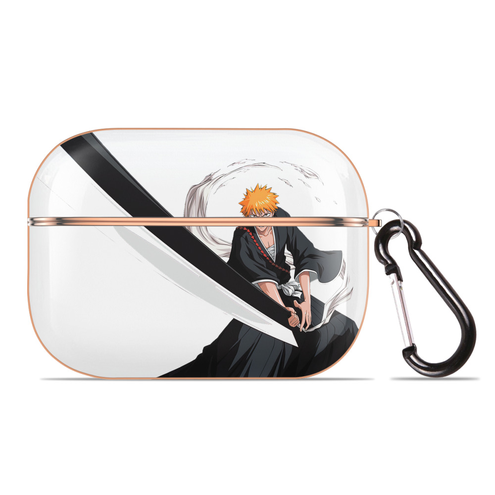 ブリーチ 黒崎一護（くろさき いちご）BLEACH Kurosaki Ichigo 【AirPods Pro用】ハードシェル保護ケース｜耐衝撃・防指紋・カラビナ付き商品仕様