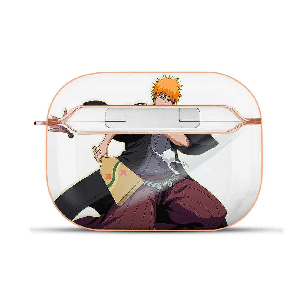 ブリーチ 黒崎一護（くろさき いちご）BLEACH Kurosaki Ichigo 【AirPods Pro用】ハードシェル保護ケース｜耐衝撃・防指紋・カラビナ付き商品仕様