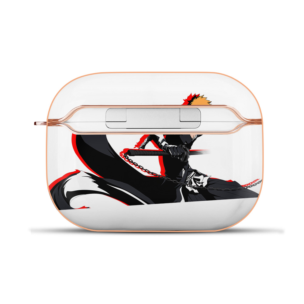 ブリーチ 黒崎一護（くろさき いちご）BLEACH Kurosaki Ichigo 【AirPods Pro用】ハードシェル保護ケース｜耐衝撃・防指紋・カラビナ付き商品仕様