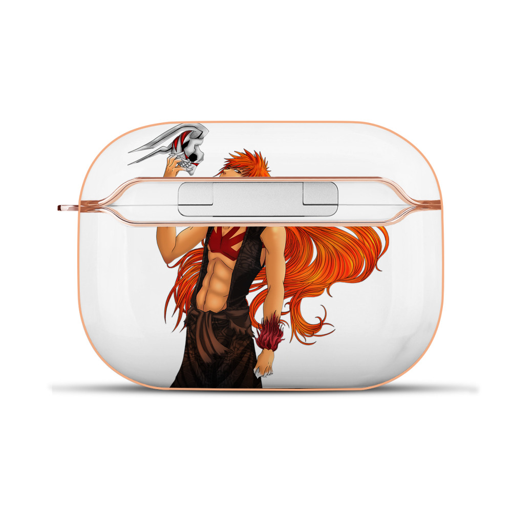 （画像用） ブリーチ 黒崎一護（くろさき いちご）BLEACH Kurosaki Ichigo 【AirPods Pro用】ハードシェル保護ケース｜耐衝撃・防指紋・カラビナ付き商品仕様