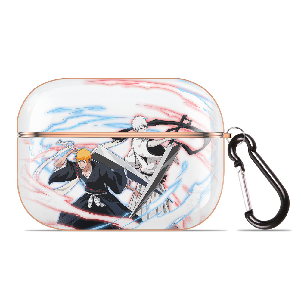 ブリーチ 黒崎一護（くろさき いちご）BLEACH Kurosaki Ichigo 【AirPods Pro用】ハードシェル保護ケース｜耐衝撃・防指紋・カラビナ付き商品仕様