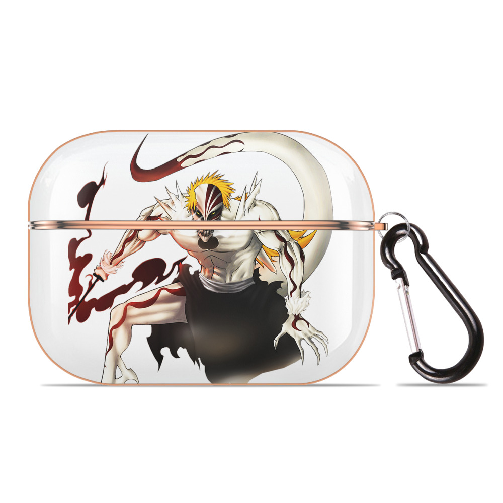 ブリーチ 黒崎一護（くろさき いちご）BLEACH Kurosaki Ichigo 【AirPods Pro用】ハードシェル保護ケース｜耐衝撃・防指紋・カラビナ付き商品仕様