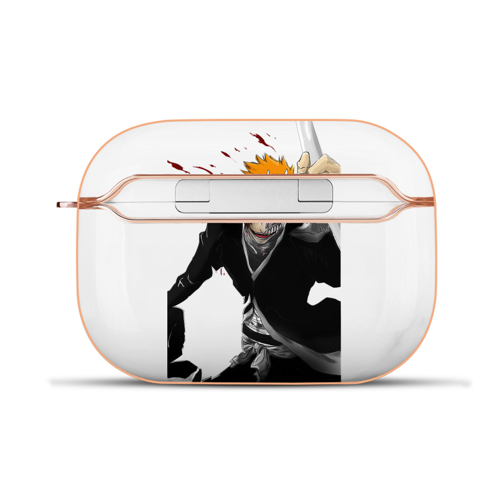 ブリーチ 黒崎一護（くろさき いちご）BLEACH Kurosaki Ichigo 【AirPods Pro用】ハードシェル保護ケース｜耐衝撃・防指紋・カラビナ付き商品仕様
