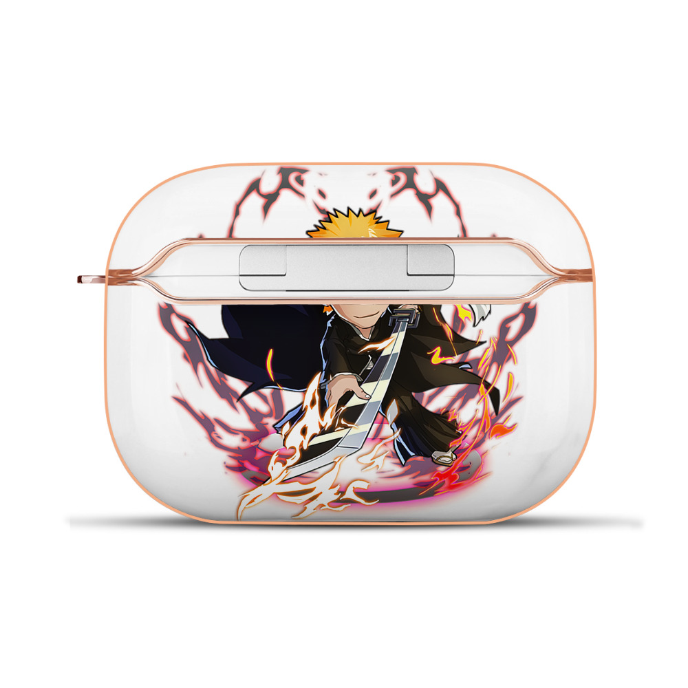 ブリーチ 黒崎一護（くろさき いちご）BLEACH Kurosaki Ichigo 【AirPods Pro用】ハードシェル保護ケース｜耐衝撃・防指紋・カラビナ付き商品仕様