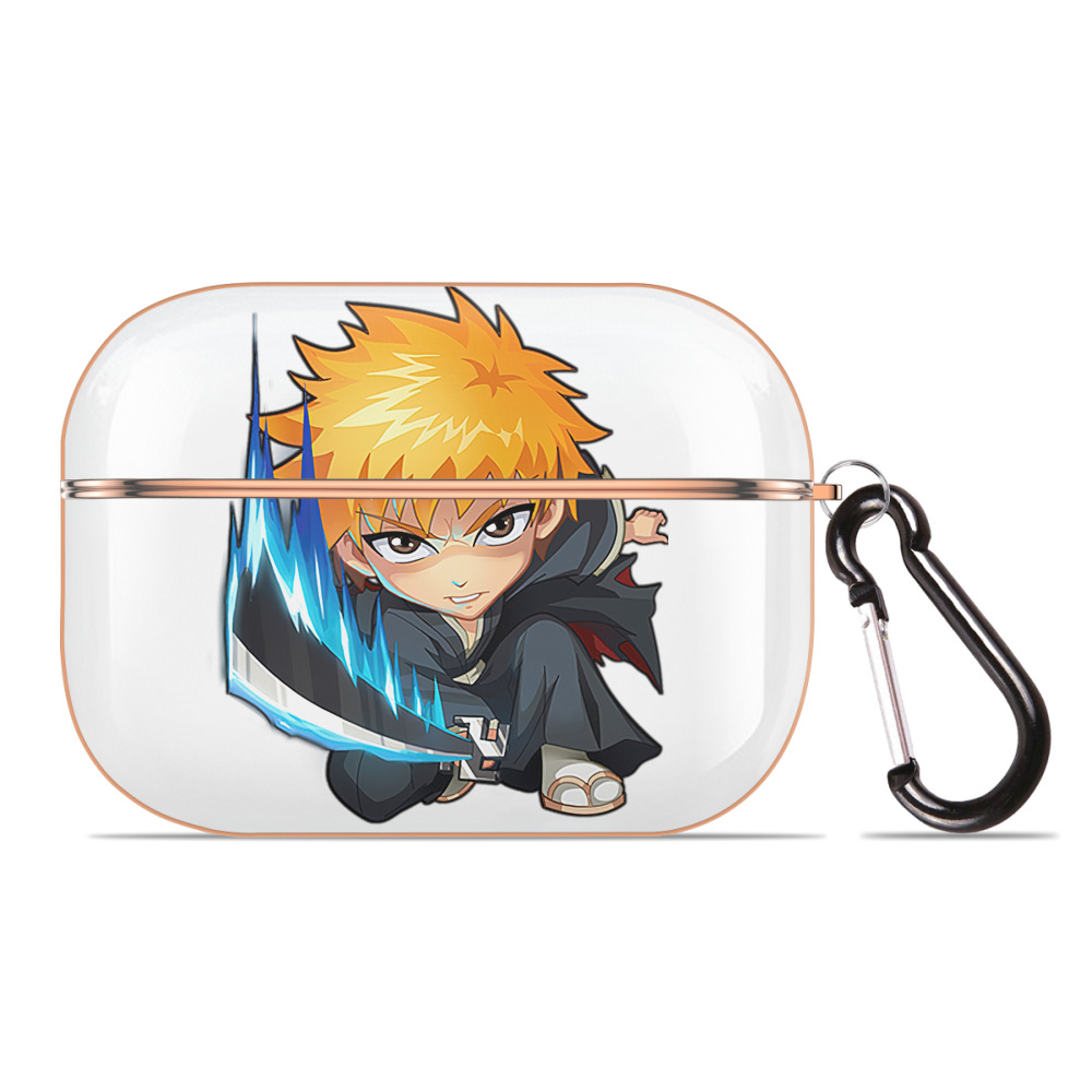 ブリーチ 黒崎一護（くろさき いちご）BLEACH Kurosaki Ichigo 【AirPods Pro用】ハードシェル保護ケース｜耐衝撃・防指紋・カラビナ付き商品仕様