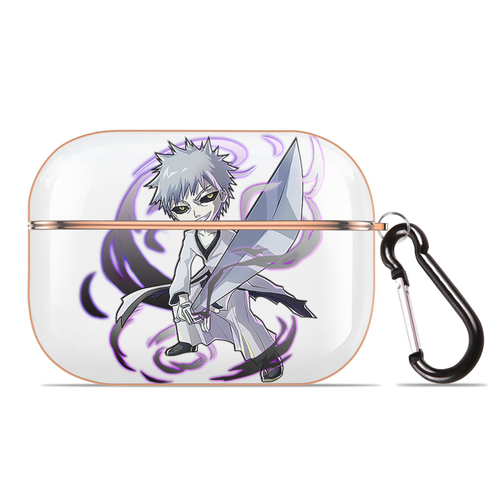ブリーチ 黒崎一護（くろさき いちご）BLEACH Kurosaki Ichigo 【AirPods Pro用】ハードシェル保護ケース｜耐衝撃・防指紋・カラビナ付き商品仕様