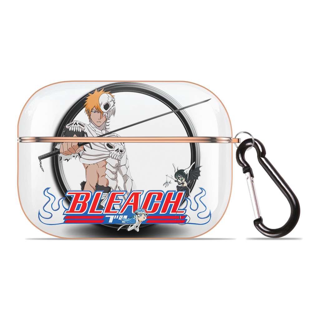 （画像用） ブリーチ 黒崎一護（くろさき いちご）BLEACH Kurosaki Ichigo 【AirPods Pro用】ハードシェル保護ケース｜耐衝撃・防指紋・カラビナ付き商品仕様