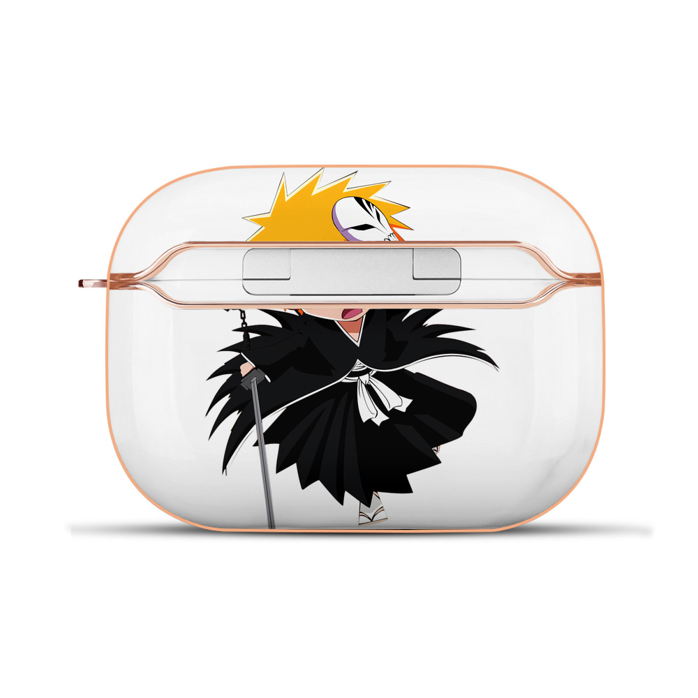 （画像用） ブリーチ 黒崎一護（くろさき いちご）BLEACH Kurosaki Ichigo 【AirPods Pro用】ハードシェル保護ケース｜耐衝撃・防指紋・カラビナ付き商品仕様