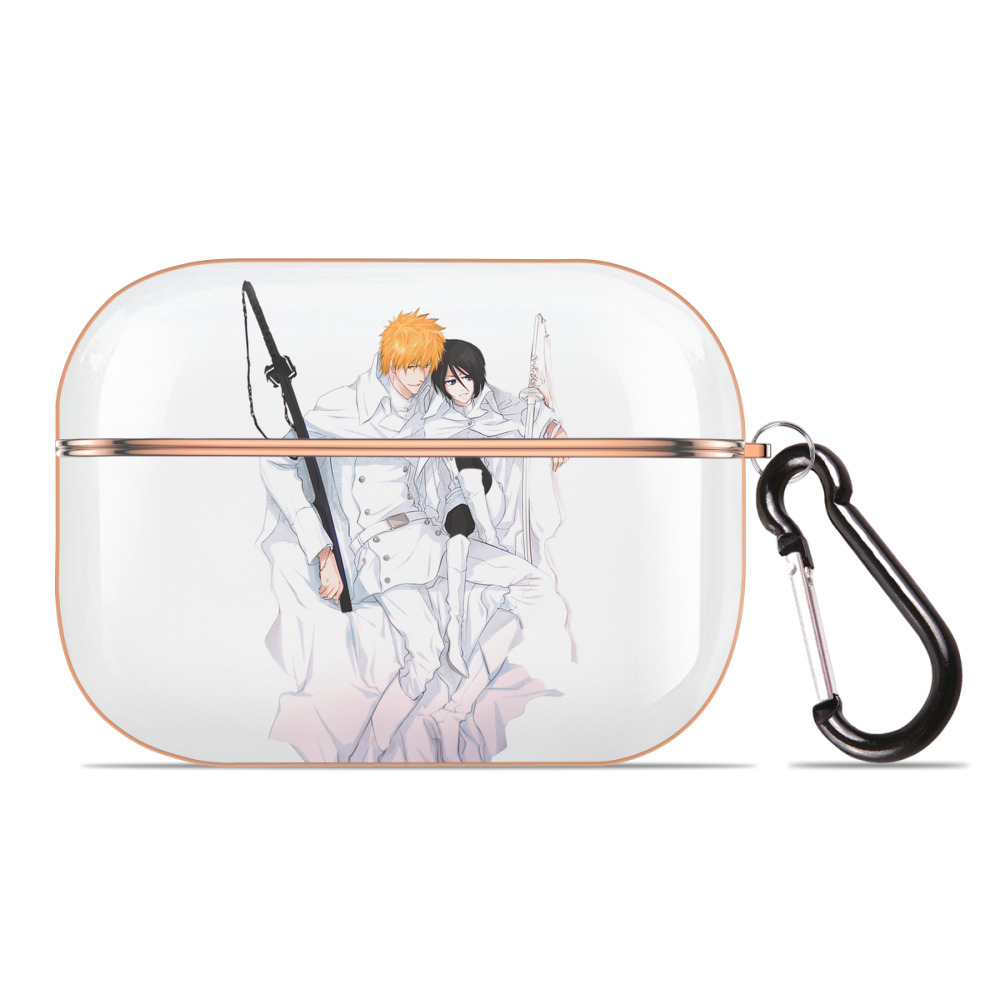 （画像用） ブリーチ 黒崎一護（くろさき いちご）BLEACH Kurosaki Ichigo 【AirPods Pro用】ハードシェル保護ケース｜耐衝撃・防指紋・カラビナ付き商品仕様