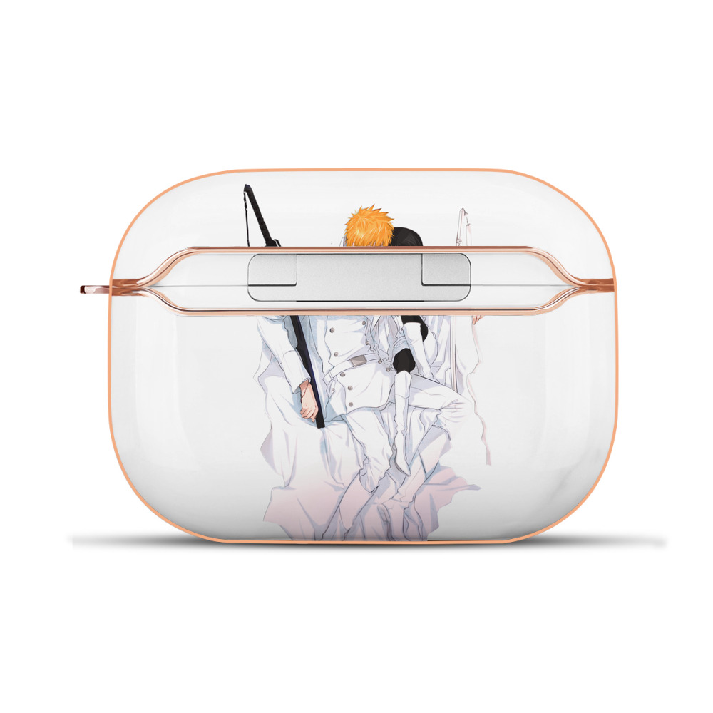 （画像用） ブリーチ 黒崎一護（くろさき いちご）BLEACH Kurosaki Ichigo 【AirPods Pro用】ハードシェル保護ケース｜耐衝撃・防指紋・カラビナ付き商品仕様