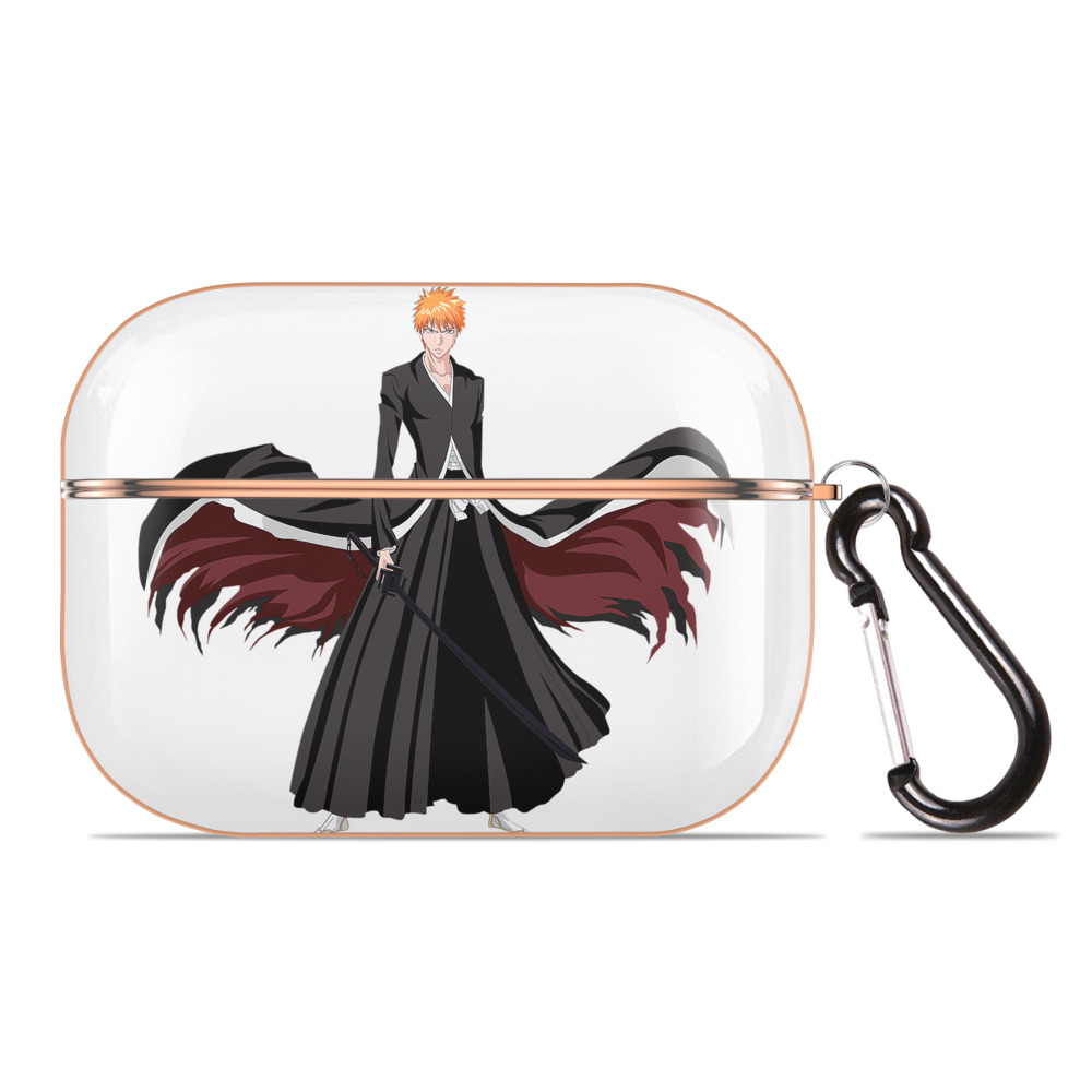 ブリーチ 黒崎一護（くろさき いちご）BLEACH Kurosaki Ichigo 【AirPods Pro用】ハードシェル保護ケース｜耐衝撃・防指紋・カラビナ付き商品仕様