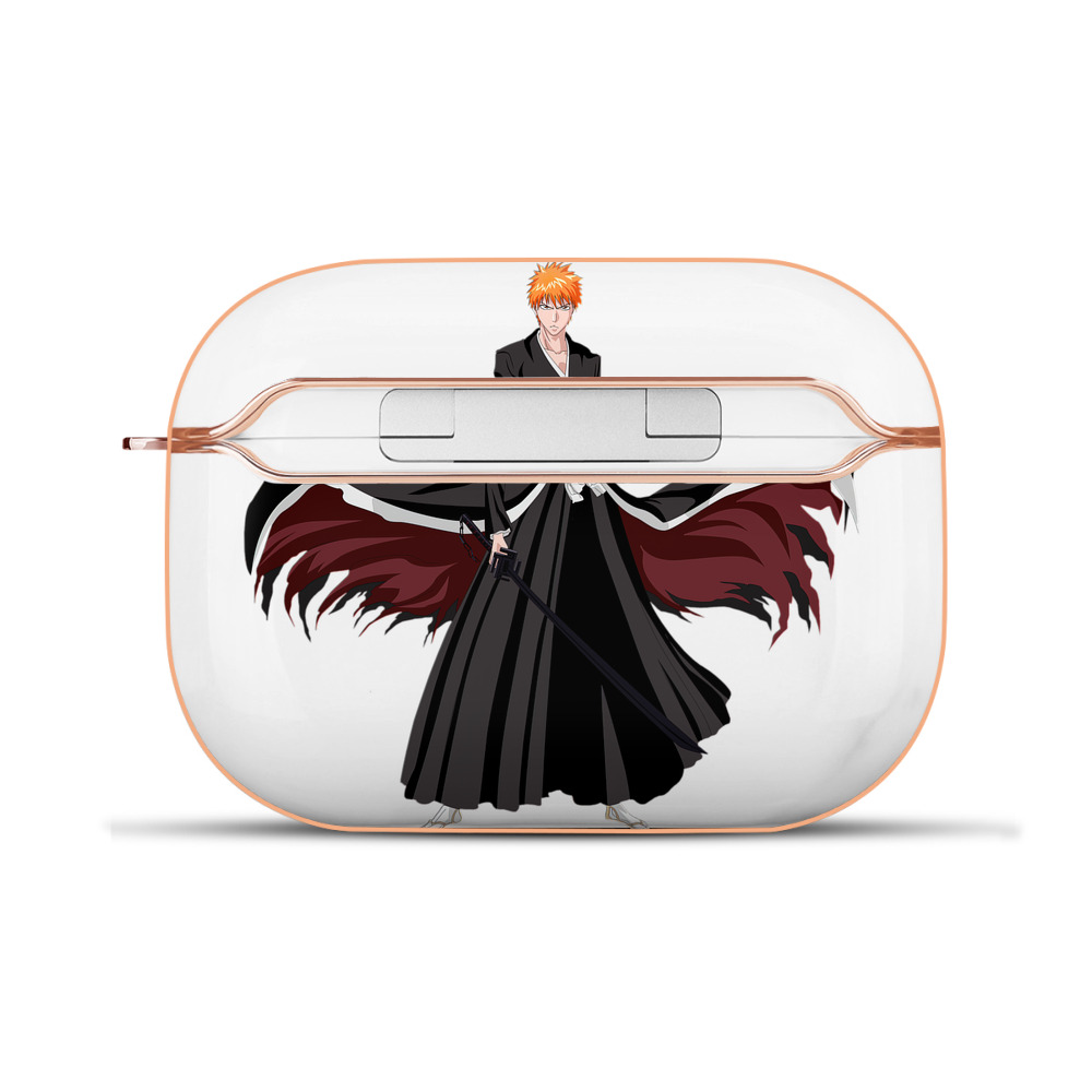 ブリーチ 黒崎一護（くろさき いちご）BLEACH Kurosaki Ichigo 【AirPods Pro用】ハードシェル保護ケース｜耐衝撃・防指紋・カラビナ付き商品仕様