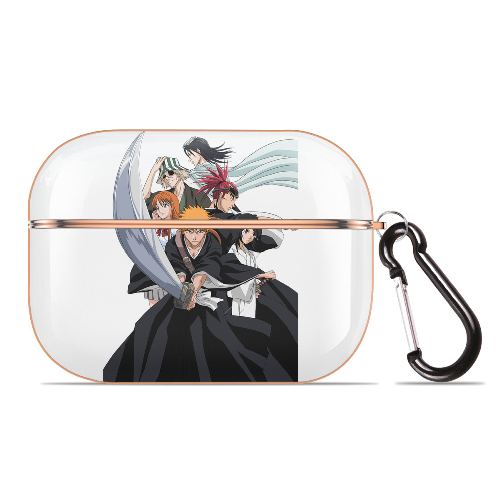 ブリーチ 黒崎一護（くろさき いちご）BLEACH Kurosaki Ichigo 【AirPods Pro用】ハードシェル保護ケース｜耐衝撃・防指紋・カラビナ付き商品仕様