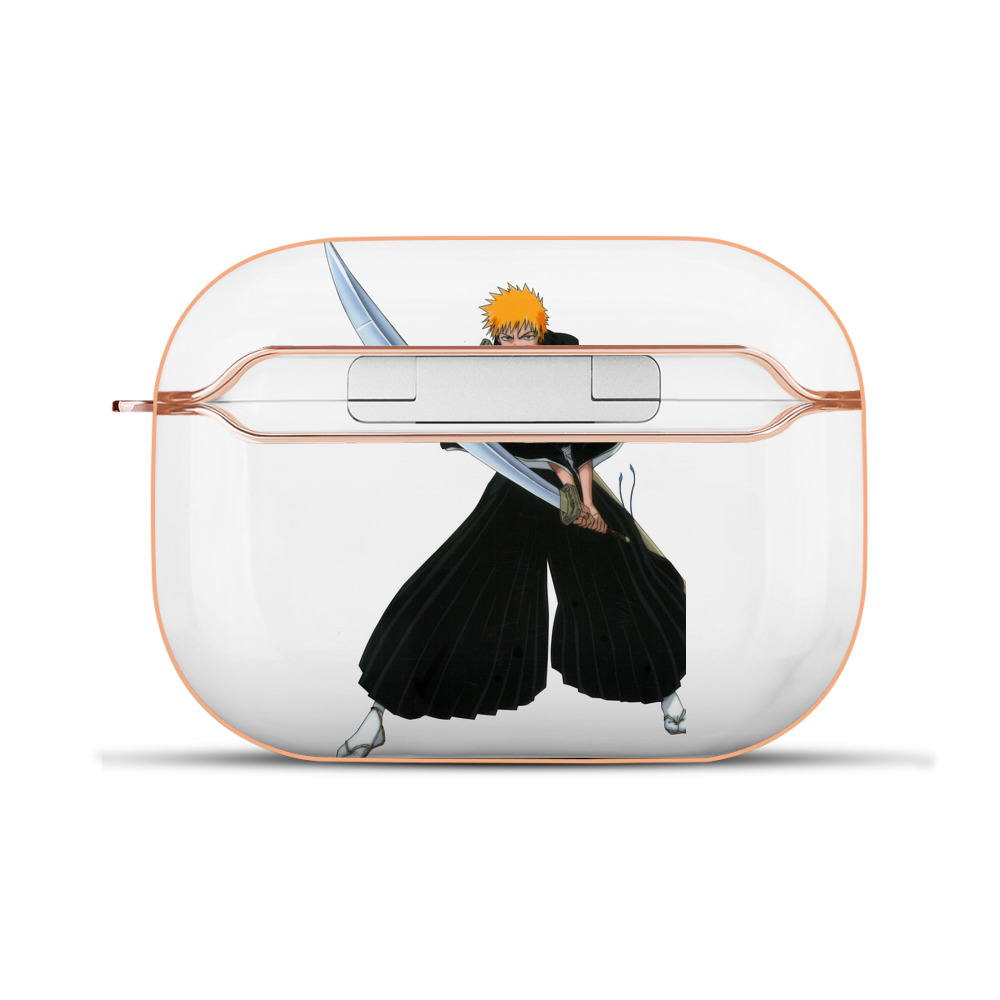 ブリーチ 黒崎一護（くろさき いちご）BLEACH Kurosaki Ichigo 【AirPods Pro用】ハードシェル保護ケース｜耐衝撃・防指紋・カラビナ付き商品仕様