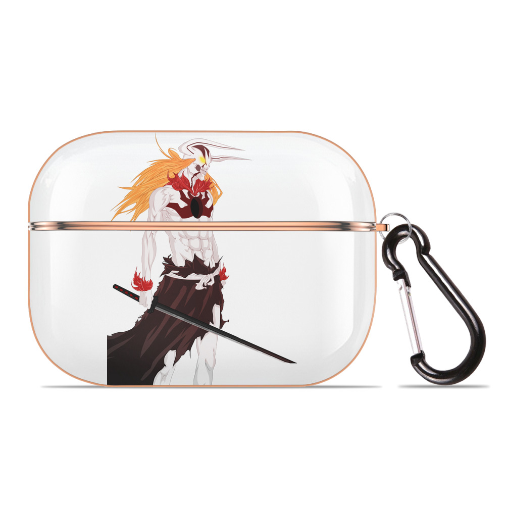 ブリーチ 黒崎一護（くろさき いちご）BLEACH Kurosaki Ichigo 【AirPods Pro用】ハードシェル保護ケース｜耐衝撃・防指紋・カラビナ付き商品仕様