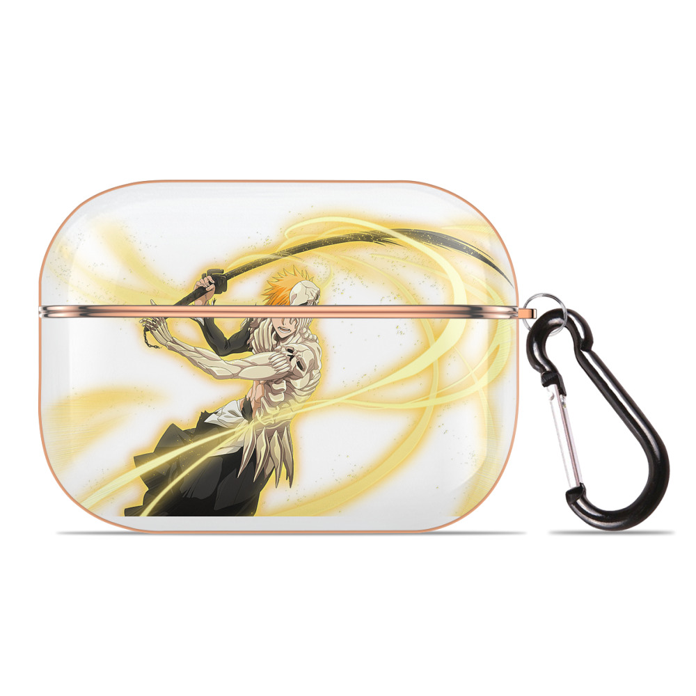 ブリーチ 黒崎一護（くろさき いちご）BLEACH Kurosaki Ichigo 【AirPods Pro用】ハードシェル保護ケース｜耐衝撃・防指紋・カラビナ付き商品仕様