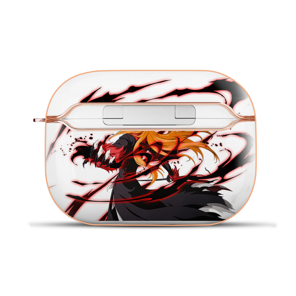（画像用） ブリーチ 黒崎一護（くろさき いちご）BLEACH Kurosaki Ichigo 【AirPods Pro用】ハードシェル保護ケース｜耐衝撃・防指紋・カラビナ付き商品仕様