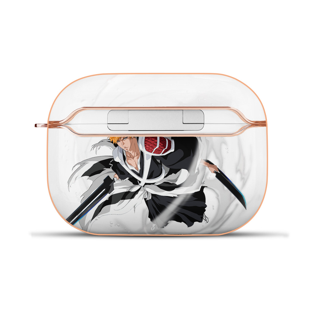 ブリーチ 黒崎一護（くろさき いちご）BLEACH Kurosaki Ichigo 【AirPods Pro用】ハードシェル保護ケース｜耐衝撃・防指紋・カラビナ付き商品仕様