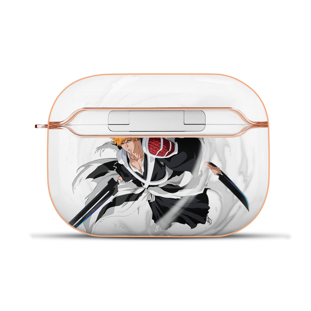 ブリーチ 黒崎一護（くろさき いちご）BLEACH Kurosaki Ichigo 【AirPods Pro用】ハードシェル保護ケース｜耐衝撃・防指紋・カラビナ付き商品仕様