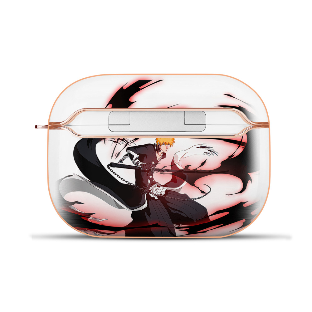 ブリーチ 黒崎一護（くろさき いちご）BLEACH Kurosaki Ichigo 【AirPods Pro用】ハードシェル保護ケース｜耐衝撃・防指紋・カラビナ付き商品仕様
