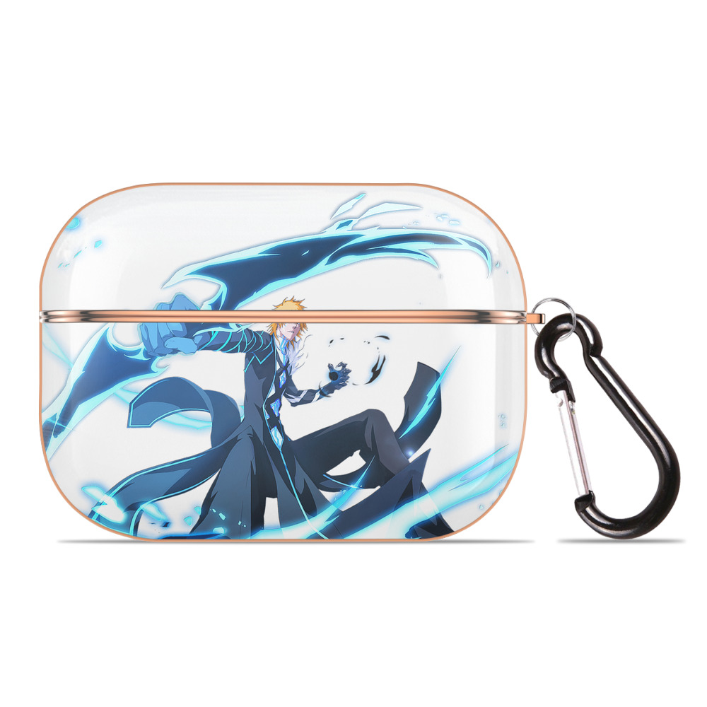 ブリーチ 黒崎一護（くろさき いちご）BLEACH Kurosaki Ichigo 【AirPods Pro用】ハードシェル保護ケース｜耐衝撃・防指紋・カラビナ付き商品仕様