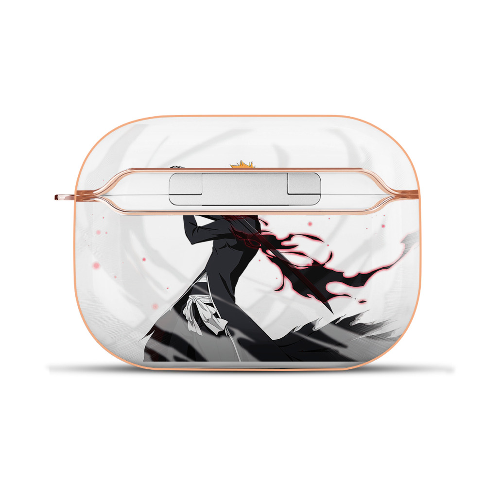 ブリーチ 黒崎一護（くろさき いちご）BLEACH Kurosaki Ichigo 【AirPods Pro用】ハードシェル保護ケース｜耐衝撃・防指紋・カラビナ付き商品仕様