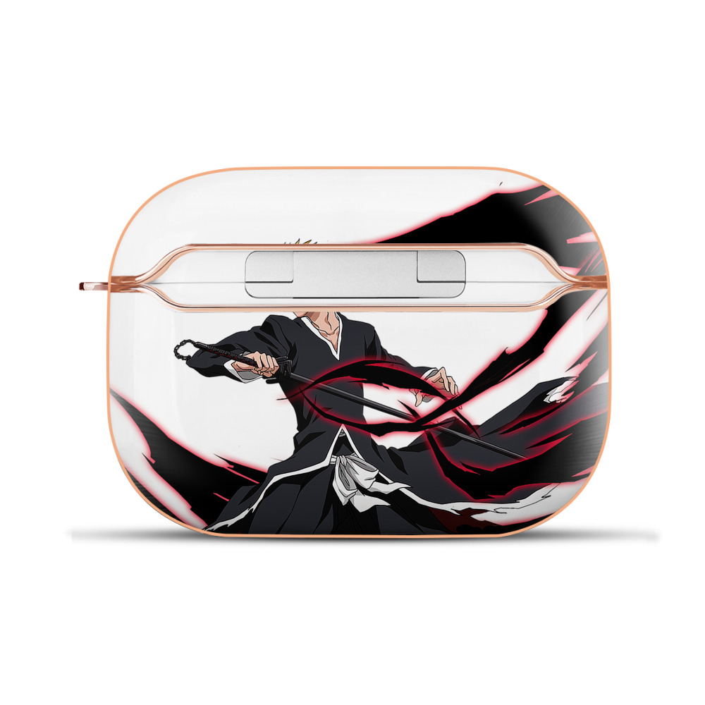 ブリーチ 黒崎一護（くろさき いちご）BLEACH Kurosaki Ichigo 【AirPods Pro用】ハードシェル保護ケース｜耐衝撃・防指紋・カラビナ付き商品仕様