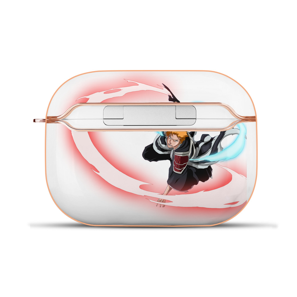 ブリーチ 黒崎一護（くろさき いちご）BLEACH Kurosaki Ichigo 【AirPods Pro用】ハードシェル保護ケース｜耐衝撃・防指紋・カラビナ付き商品仕様
