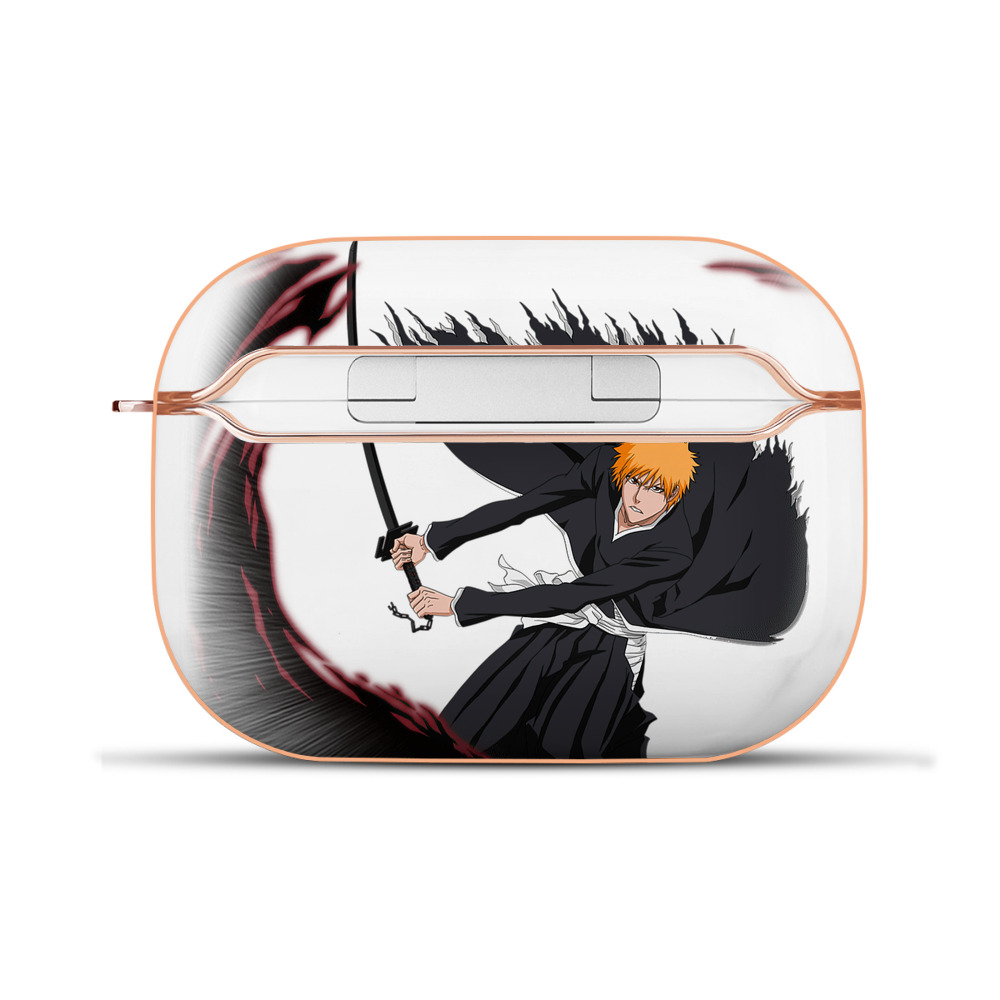 ブリーチ 黒崎一護（くろさき いちご）BLEACH Kurosaki Ichigo 【AirPods Pro用】ハードシェル保護ケース｜耐衝撃・防指紋・カラビナ付き商品仕様
