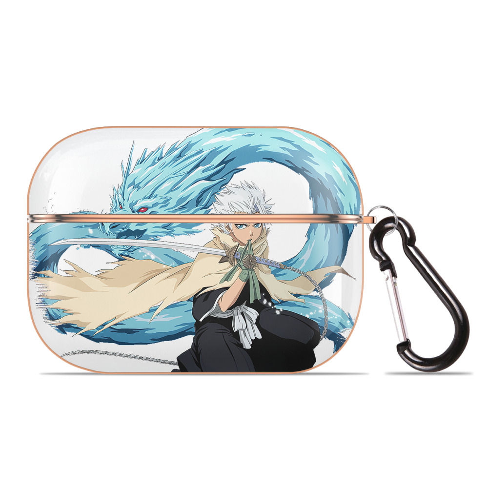 （画像用） ブリーチ 日番谷冬獅郎（ひつがや とうしろう） BLEACH Hitsugaya Toushirou 【AirPods Pro用】ハードシェル保護ケース｜耐衝撃・防指紋・カラビナ付き商品仕様